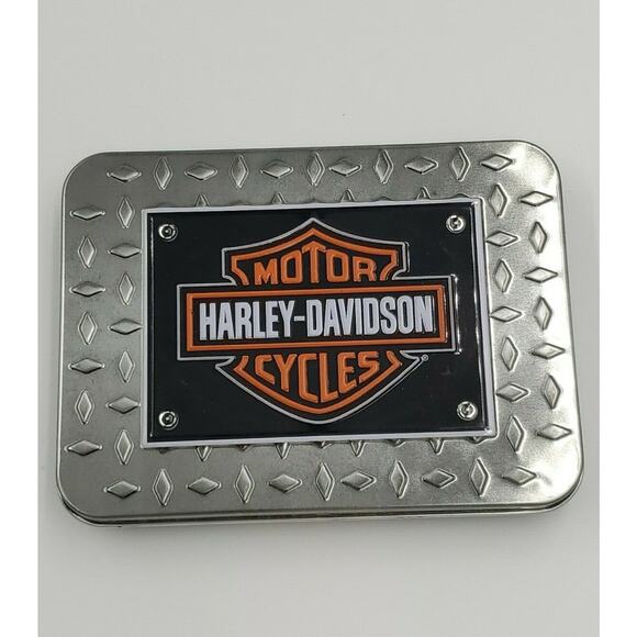 Harley Davidson Playing Cards In Collectible Tin 2 Sets 4 Packs - Picture 2 of 12